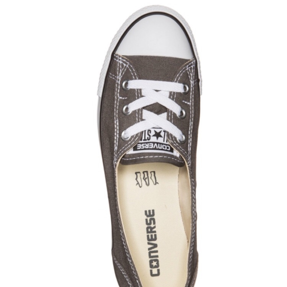 CONVERSE CHUCK TAYLOR BALLET LACE SLIP CHARCOAL